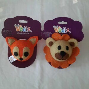 2 Wooly Wonkz 100% Wool Eco-Friendly Chemical Free Azo-Free Dyes Dog Toys